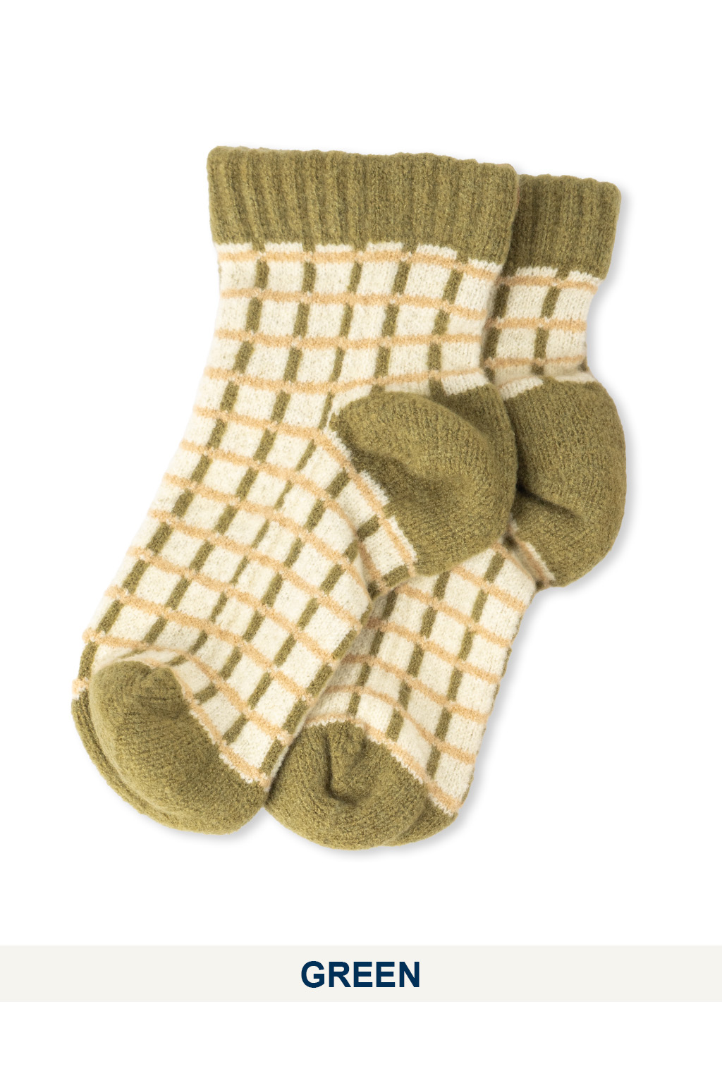 Tehtava - Fluffy Socks Check - 2 Color Choices