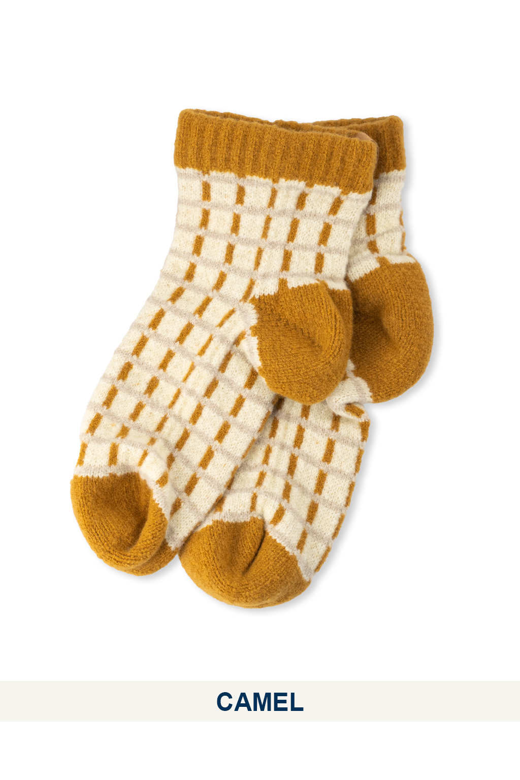 Tehtava - Fluffy Socks Check - 2 Color Choices