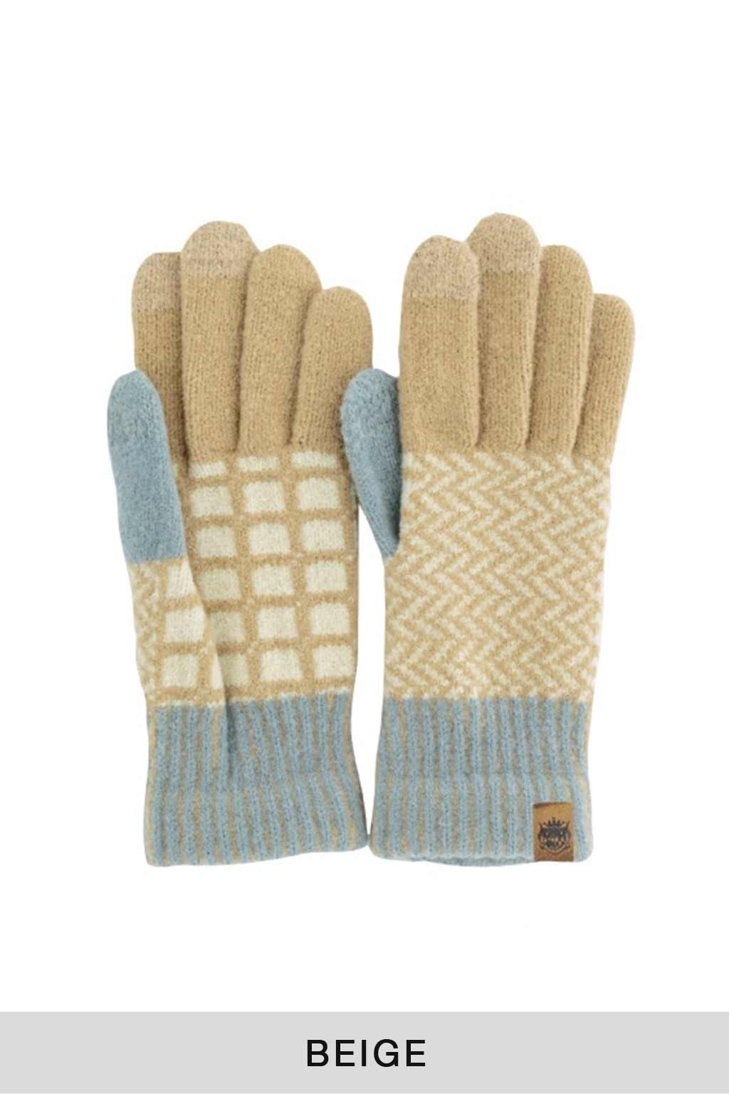 Tehtava - Touchscreen Gloves Herringbone - 2 Color Choices