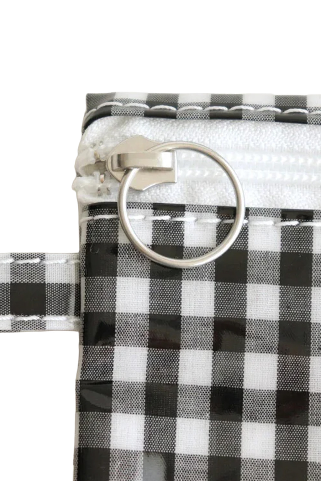 Tembea - Flat Pouch Small - Gingham Black