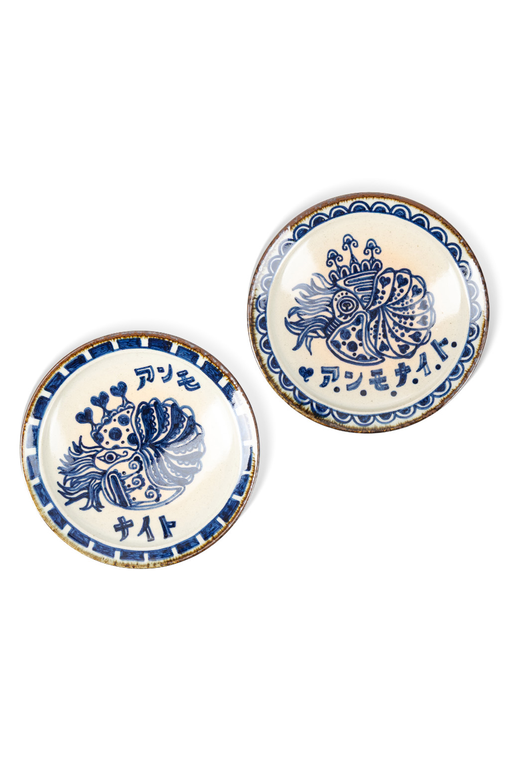 The Art of Japanese Ceramics - Ikuko - Ammonite Ceramic Dish Saucer