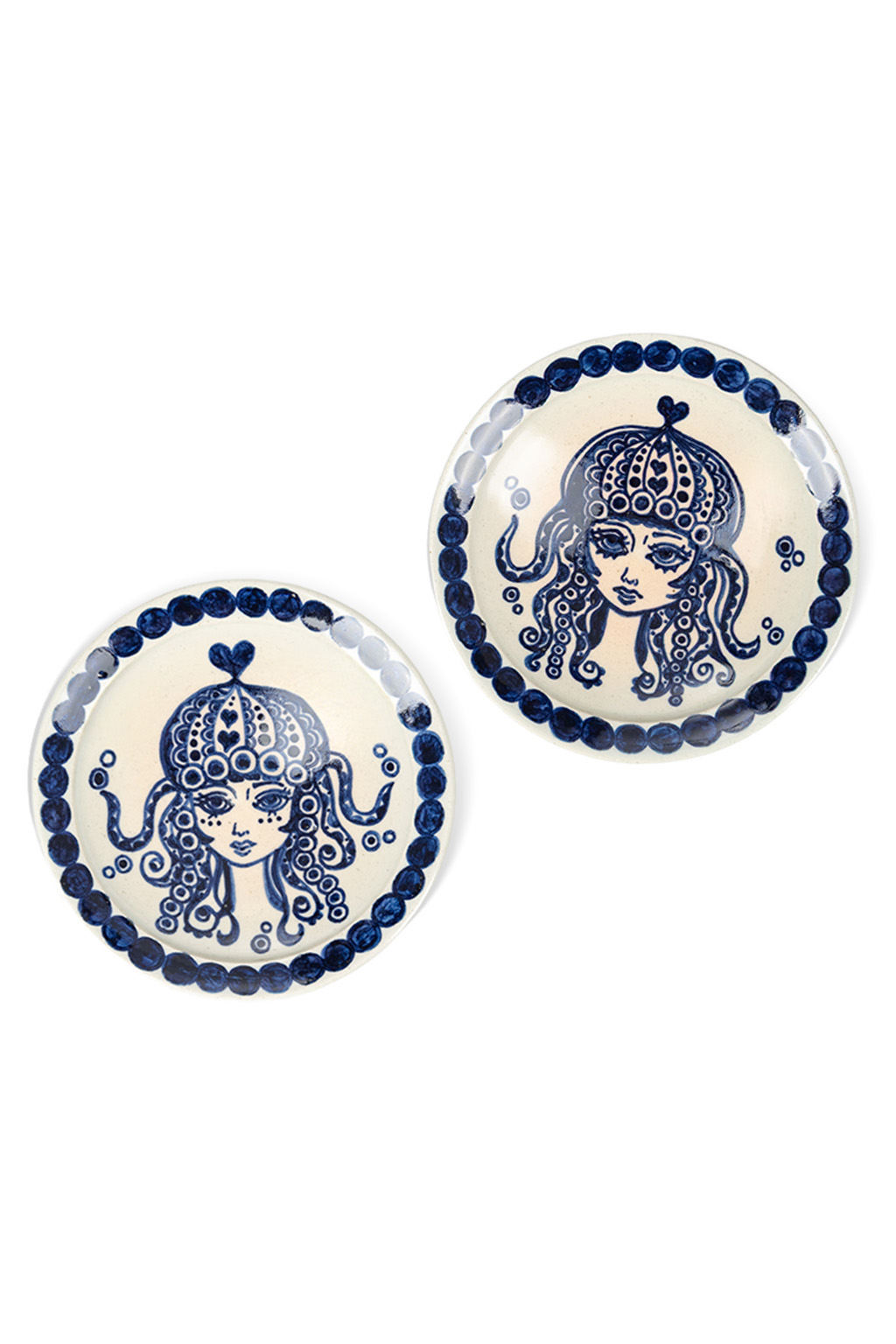 The Art of Japanese Ceramics - Ikuko - Jellyfish Ceramic Dish Saucer