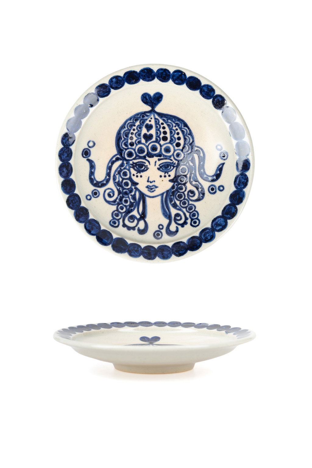 The Art of Japanese Ceramics - Ikuko - Jellyfish Ceramic Dish Saucer