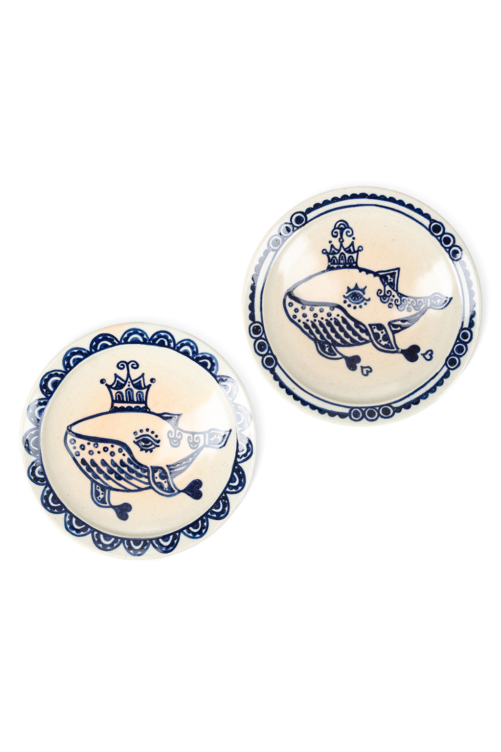 The Art of Japanese Ceramics - Ikuko - Whale Ceramic Dish Saucer