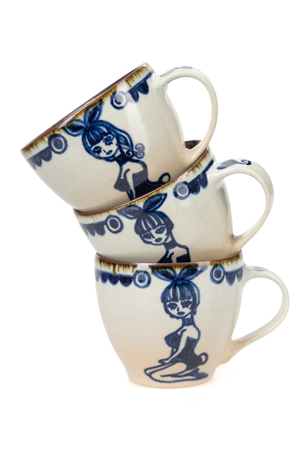 The Art of Japanese Ceramics - Ikuko - Bunny Girl Ceramic Mug - Large