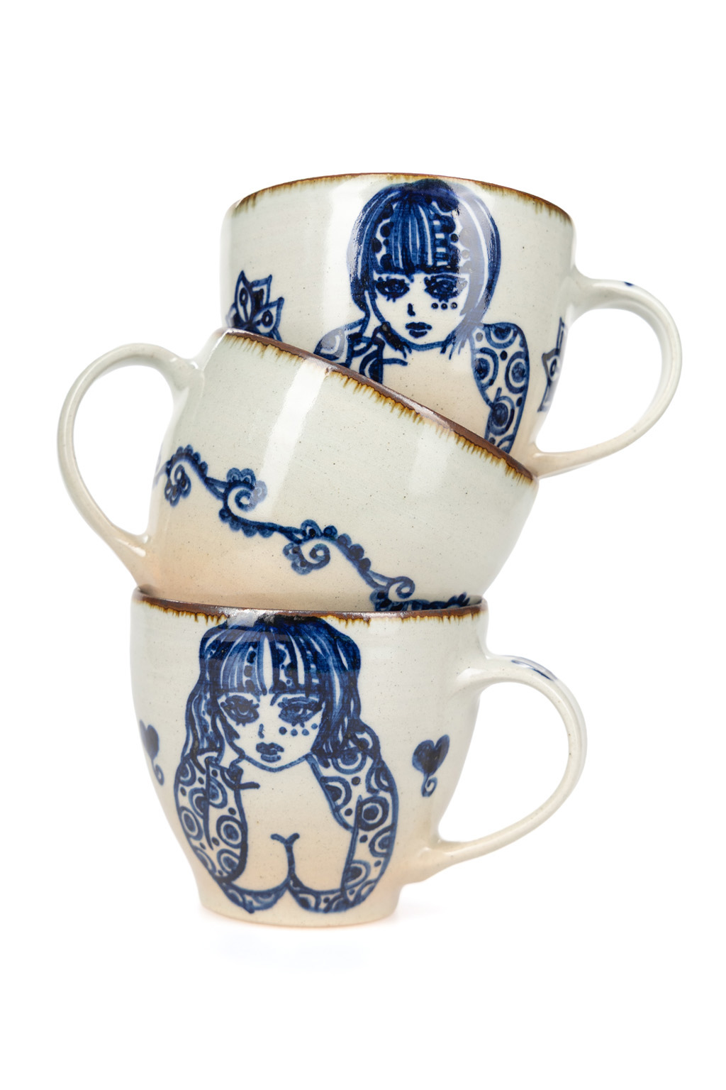 The Art of Japanese Ceramics - Ikuko - Sexy Girl Ceramic Mug - Large
