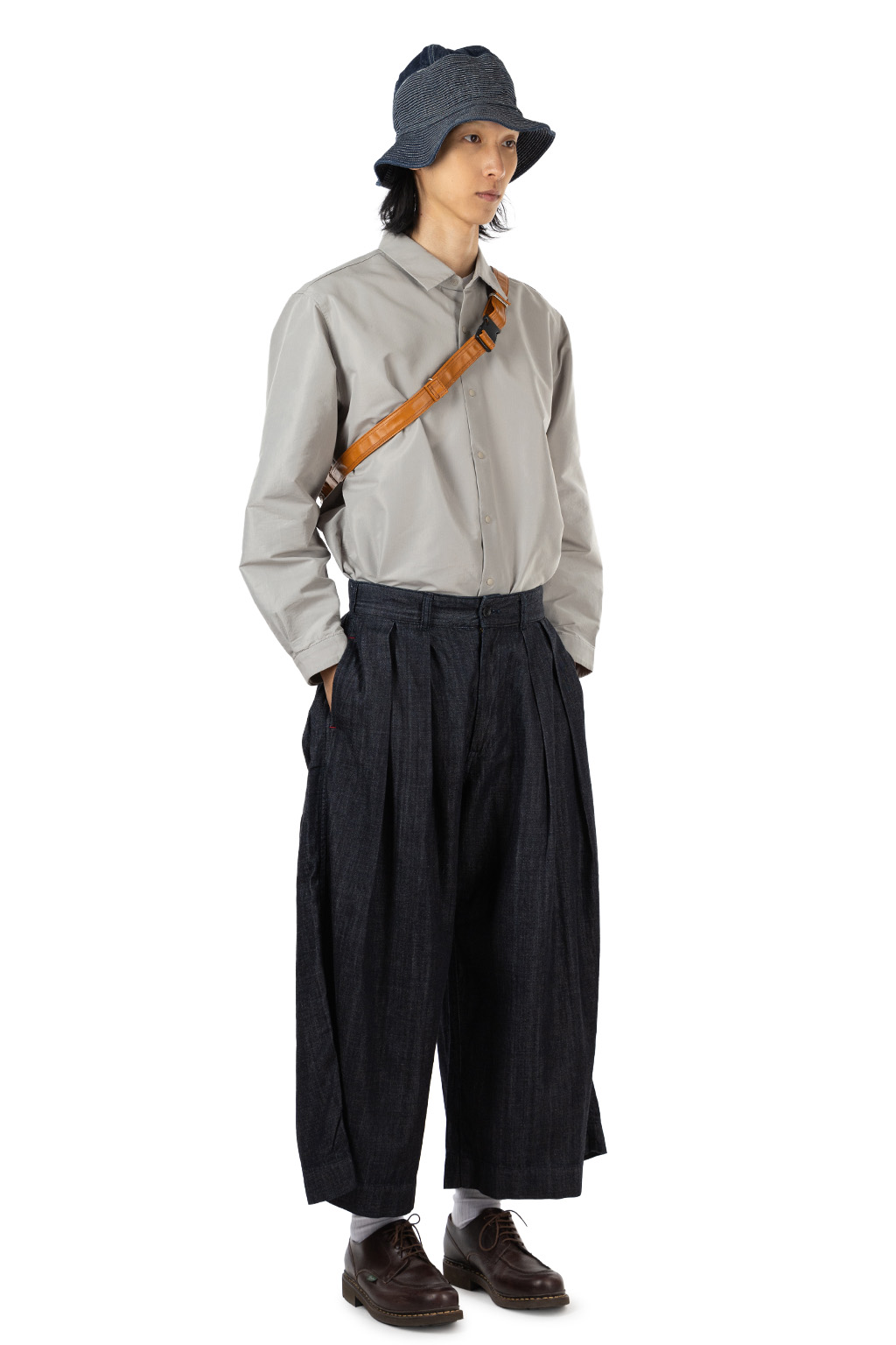Tigre Brocante - 7oz Denim Hakama Pants - Indigo