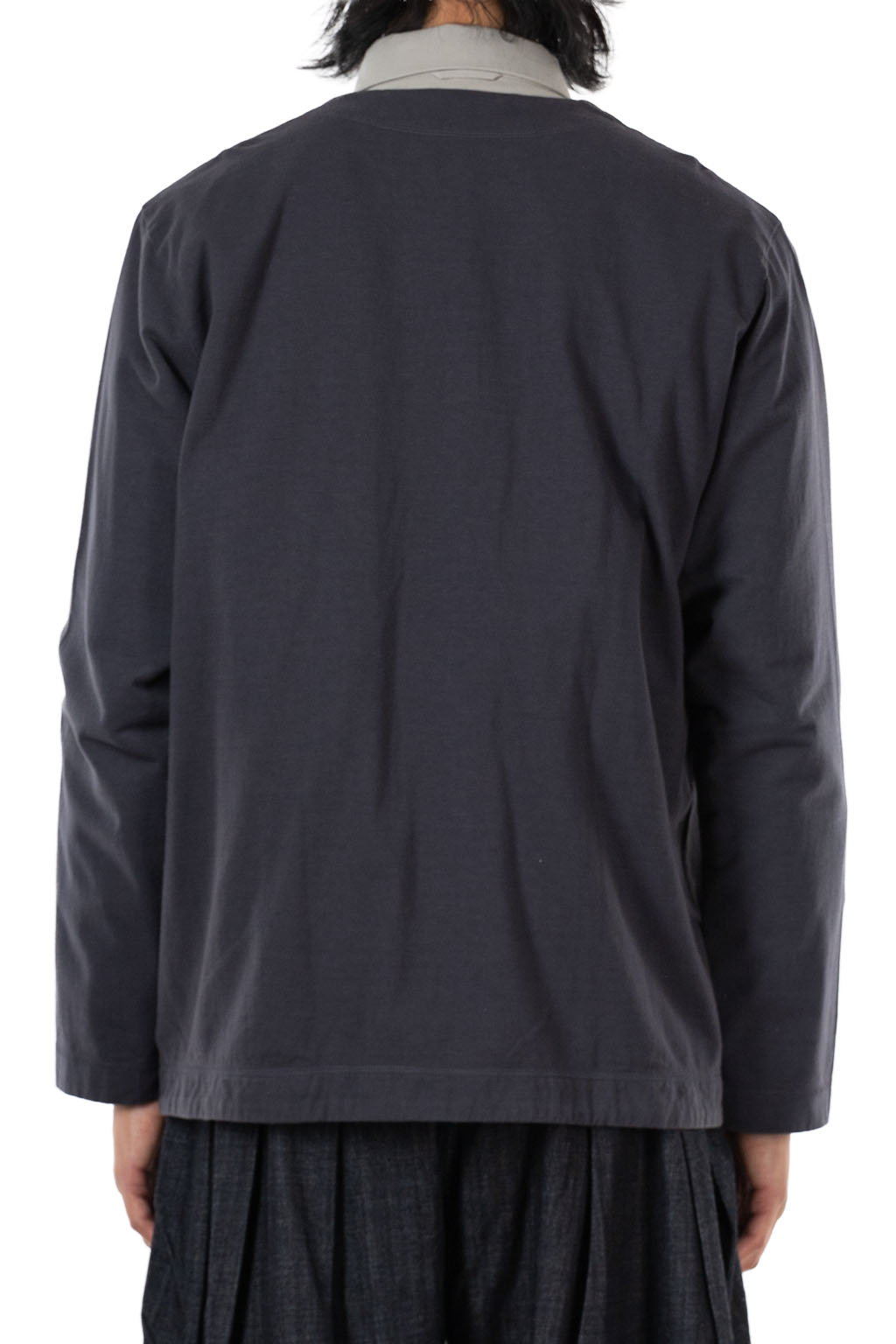 Tigre Brocante - Feather Jersey Round Hem Cardigan - Sumi