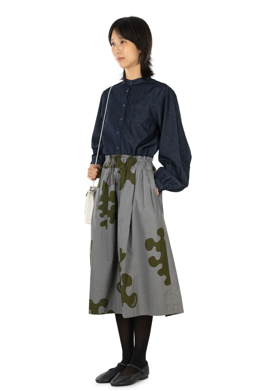 Tigre Brocante - TB Amoeba Mofficel Long Skirt - Grey