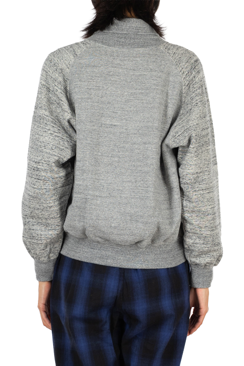 Tigre Brocante - Women Vintage Heathered Fleece Baseball Jacket - Grey