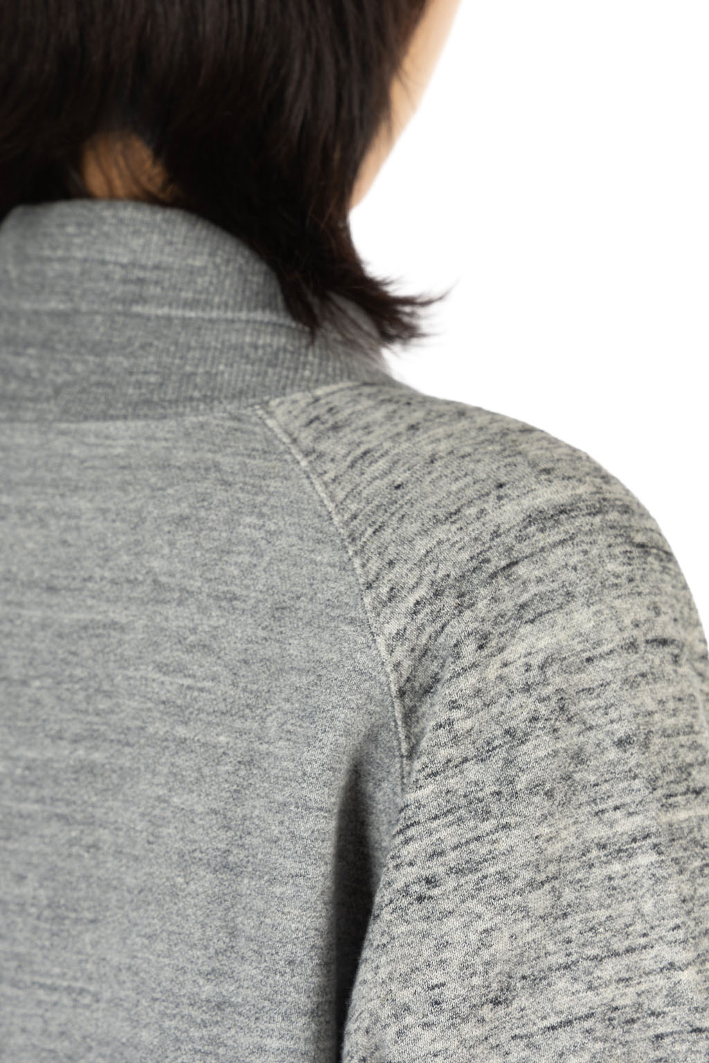 Tigre Brocante - Women Vintage Heathered Fleece Baseball Jacket - Grey