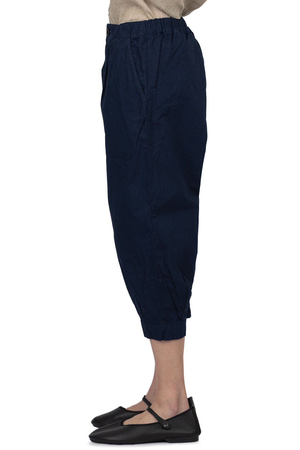 Tigre Brocante - Zimbabwe Samurai Cropped Pants-Blue