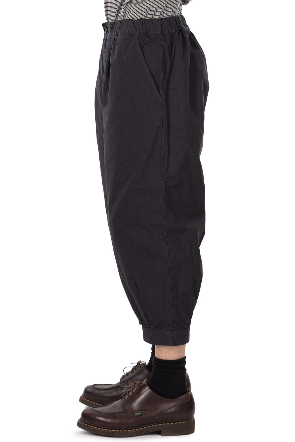 Tigre Brocante - Zimbabwe Samurai Cropped Pants-Charcoal