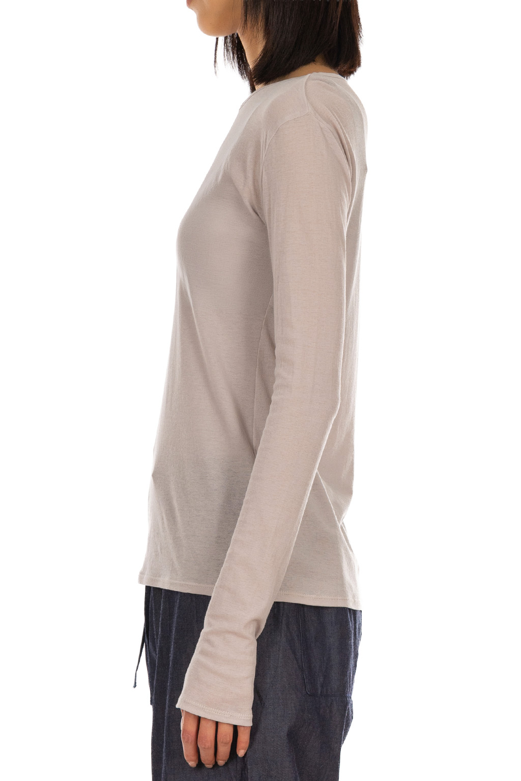 Tu es mon Tresor - Crew Neck Top - Greige