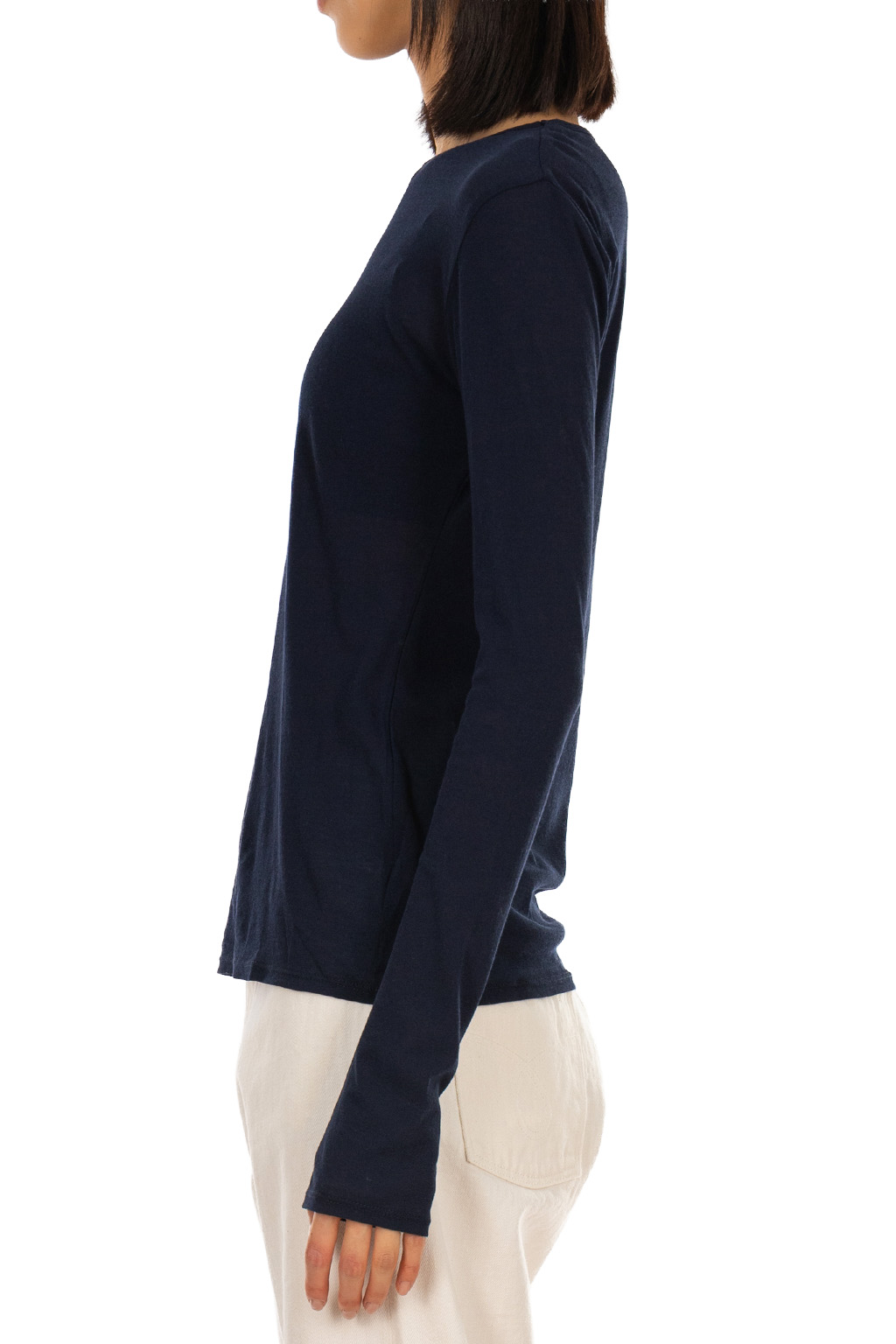 Tu es mon Tresor - Crew Neck Top - Navy