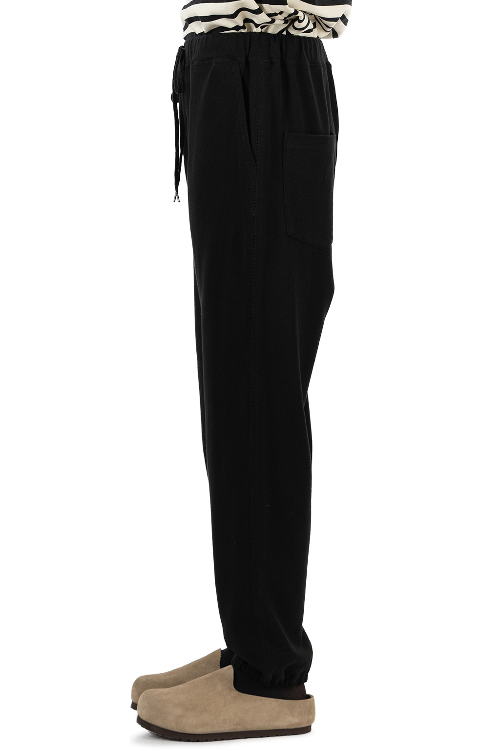 Veritecoeur - Brushed Lined Sweatpants - Black