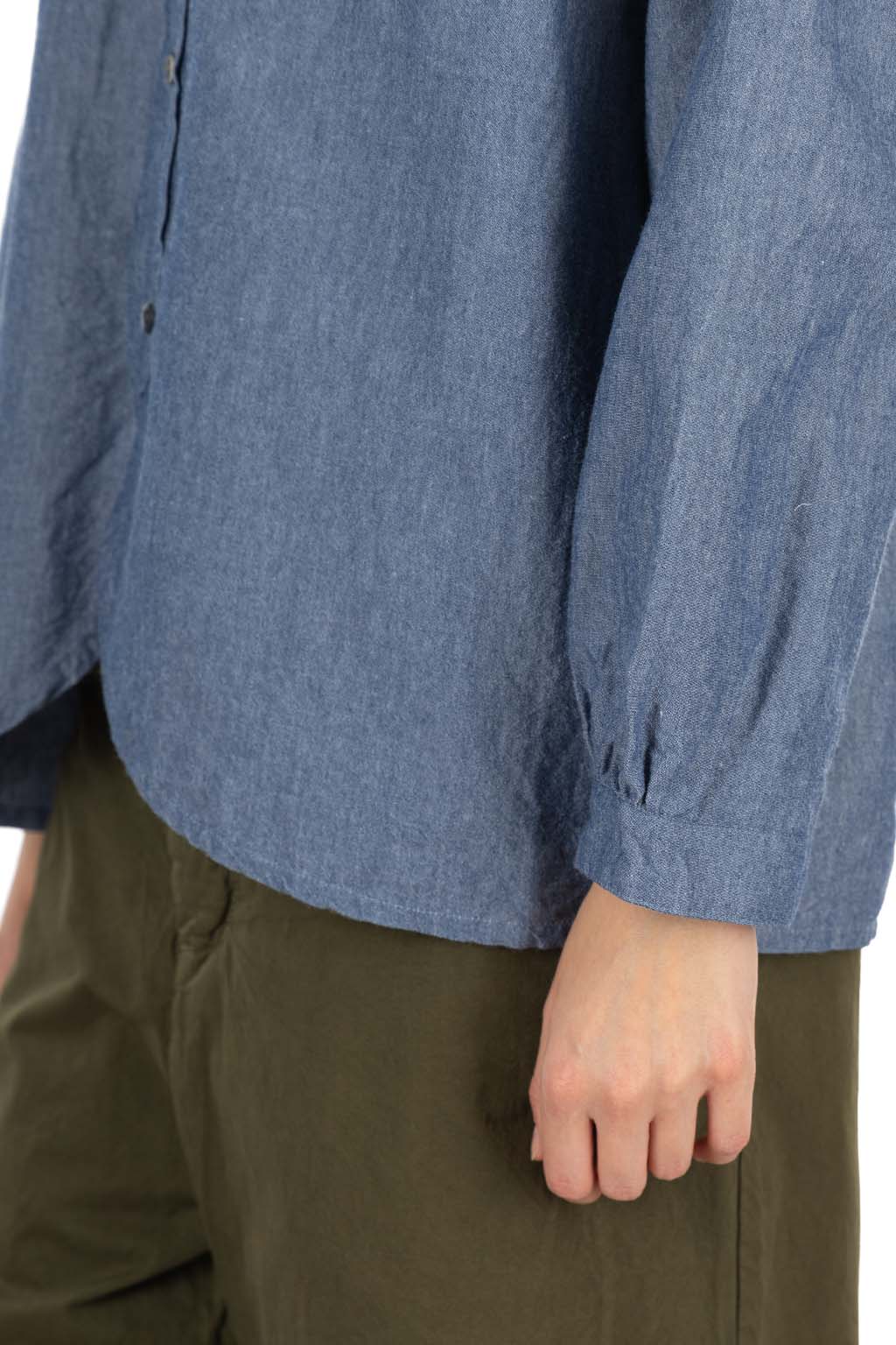 Veritecoeur - Gathered Frill Shirt - Dungaree