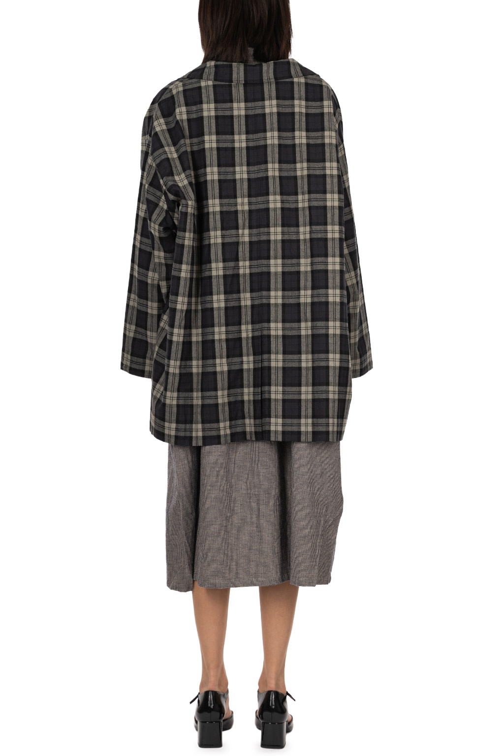 Veritecoeur - Short Coat - Navy Check