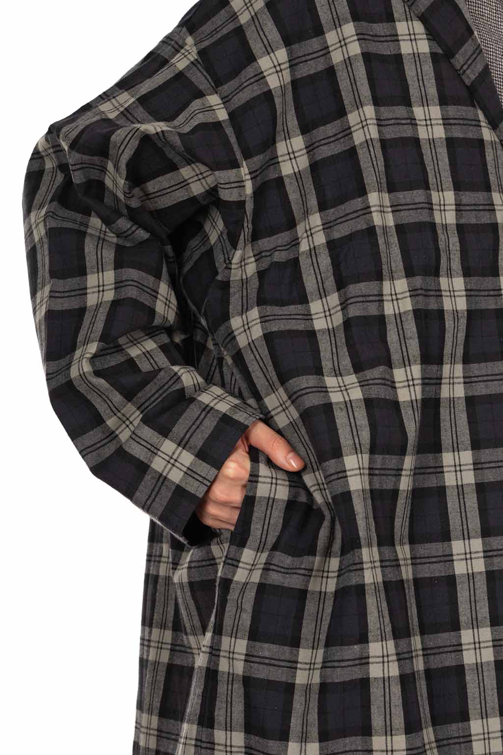 Veritecoeur - Short Coat - Navy Check