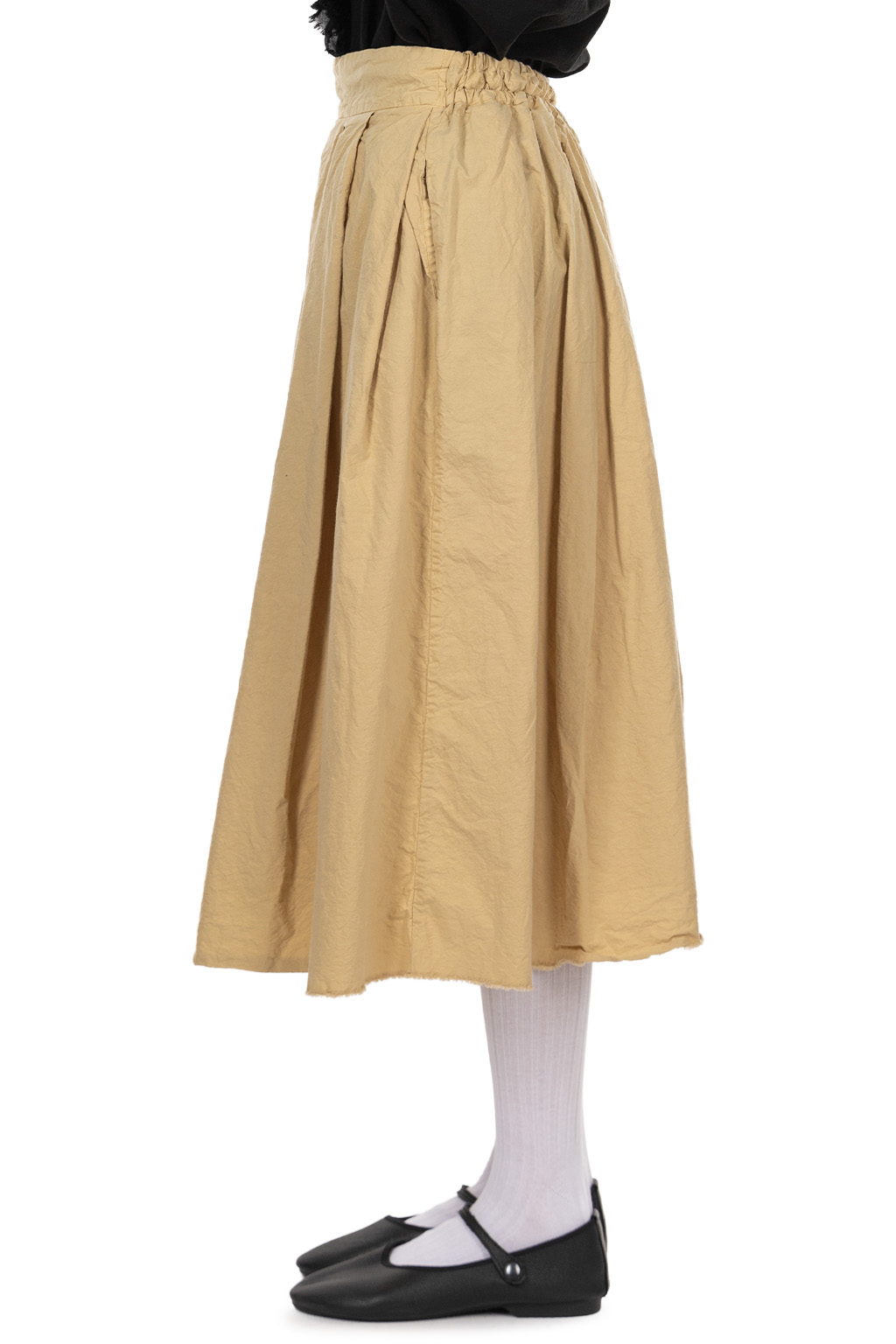 Veritecoeur - Tuck Skirt - Beige