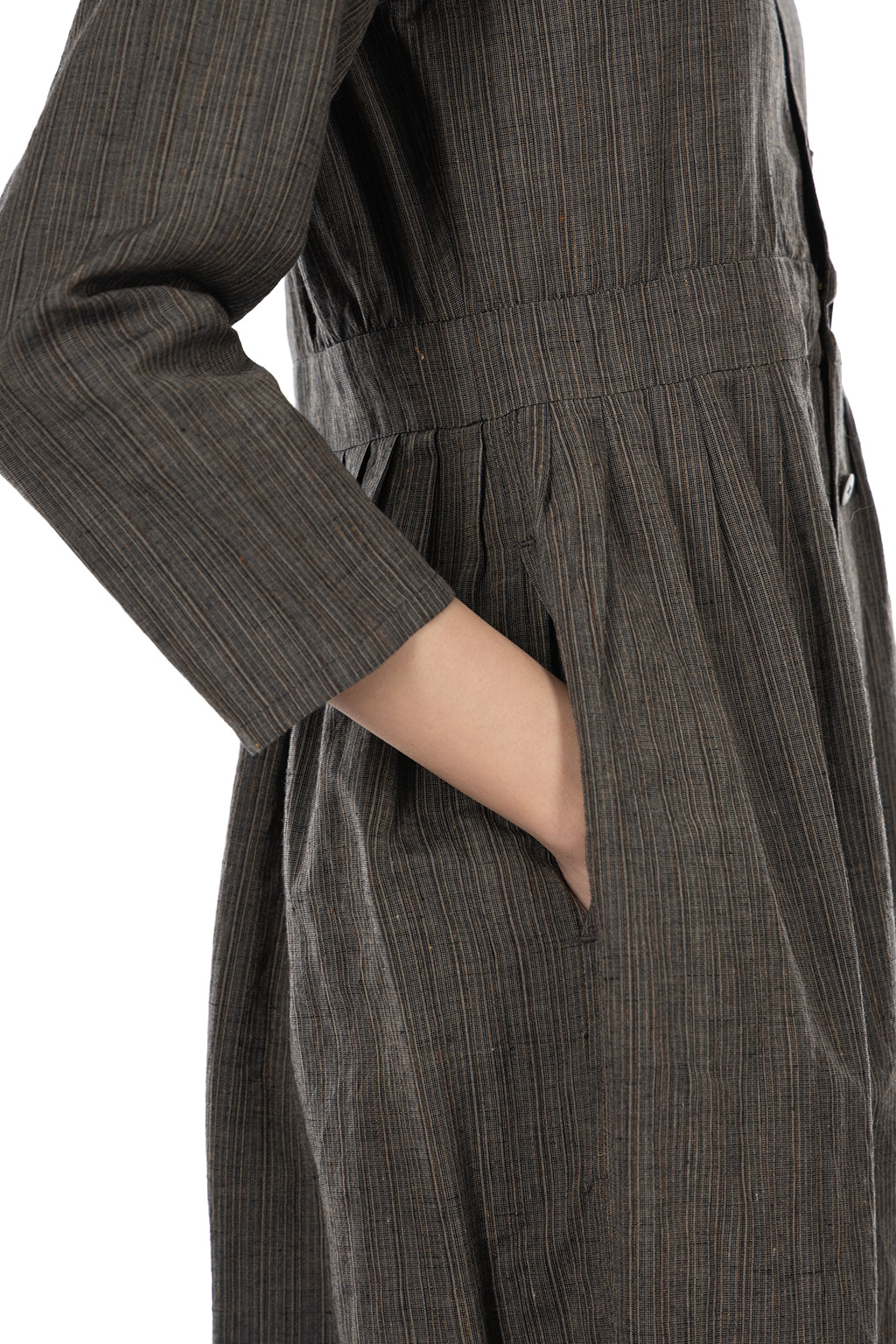 VISVIM - Lancaster Dress Santome W - Charcoal