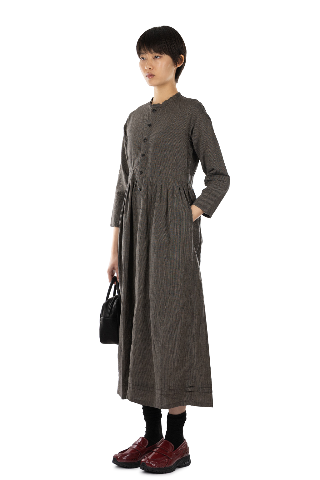 VISVIM - Lancaster Dress Santome W - Charcoal
