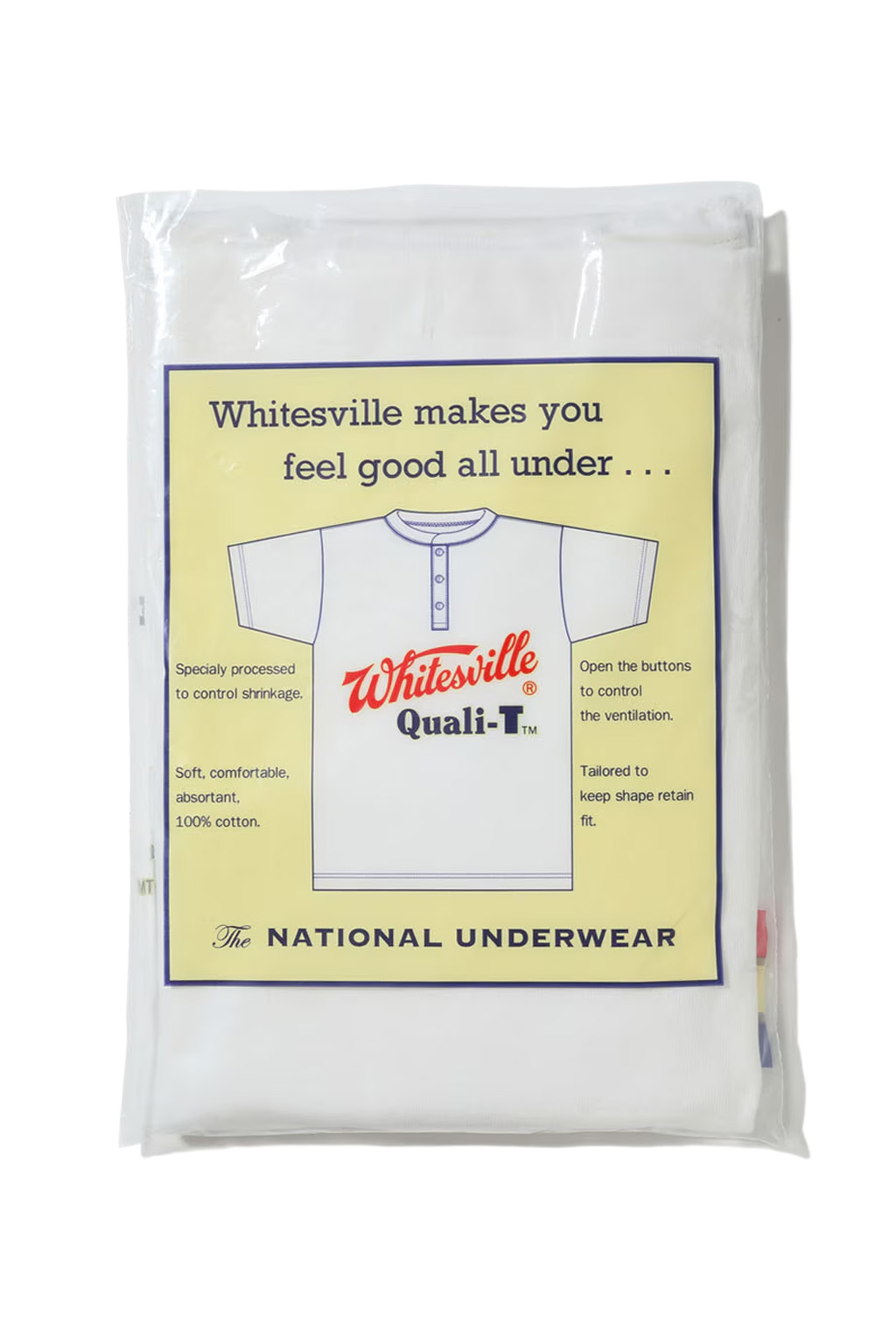 Whitesville - SS Henley T-Shirt - Off White