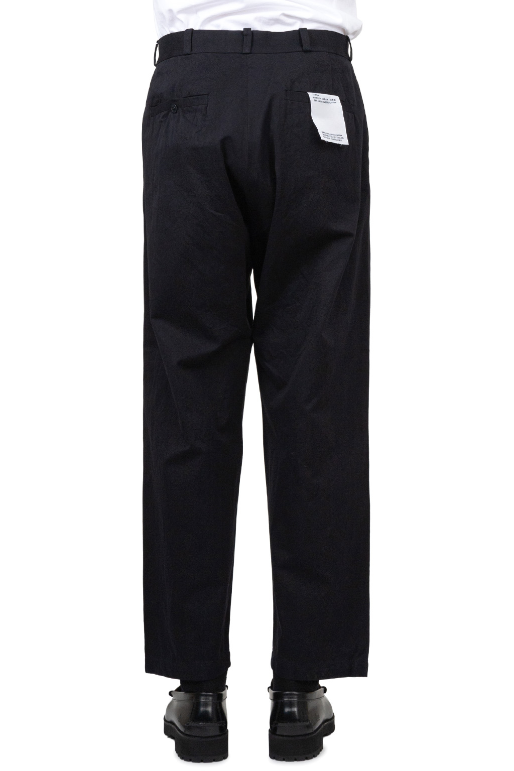 YAECA - Chino Cloth Trousers Wide Tapered - Navy 72