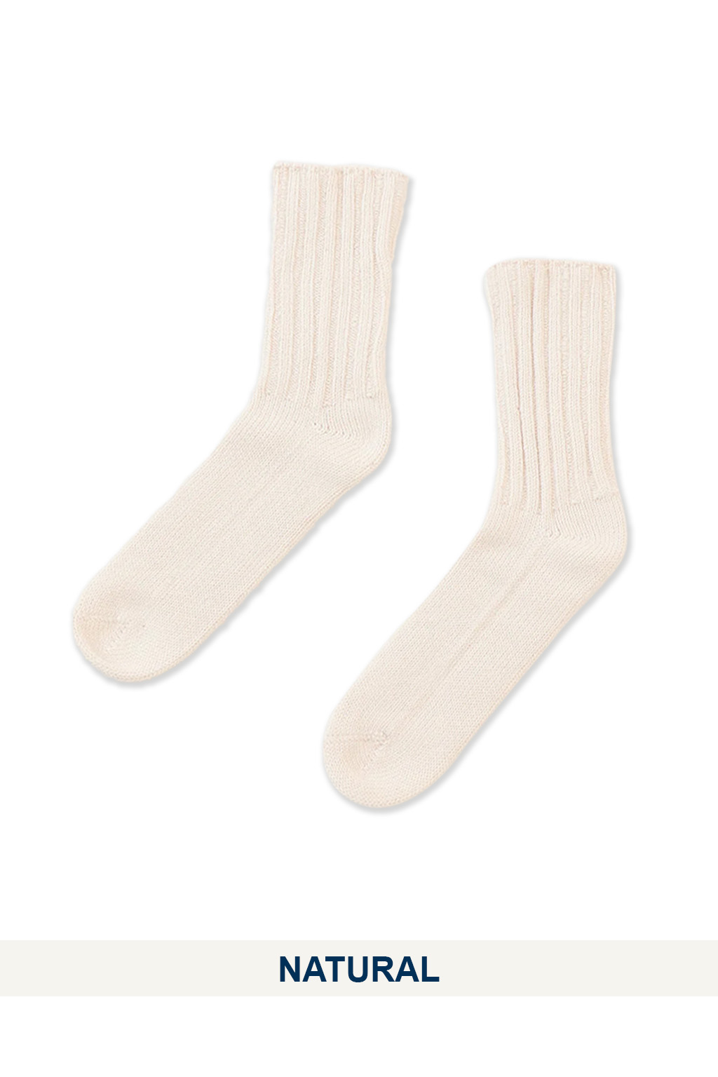 YAECA - Cotton Ribbed Socks - 3 Color Choices