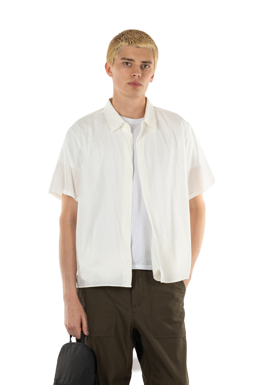 YAECA - Men's Comfort SS Shirt - Relaxed Square - White