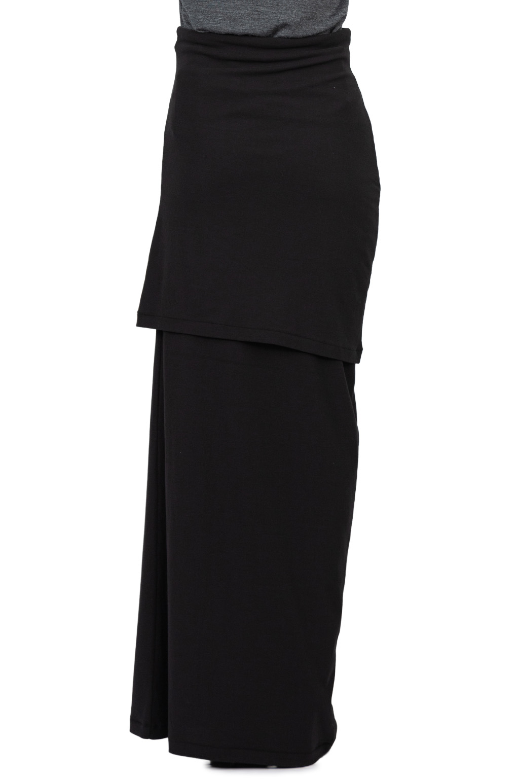 YLEVE - 80/2 High-Twisted Gauze Bare Jersey One Piece - Black