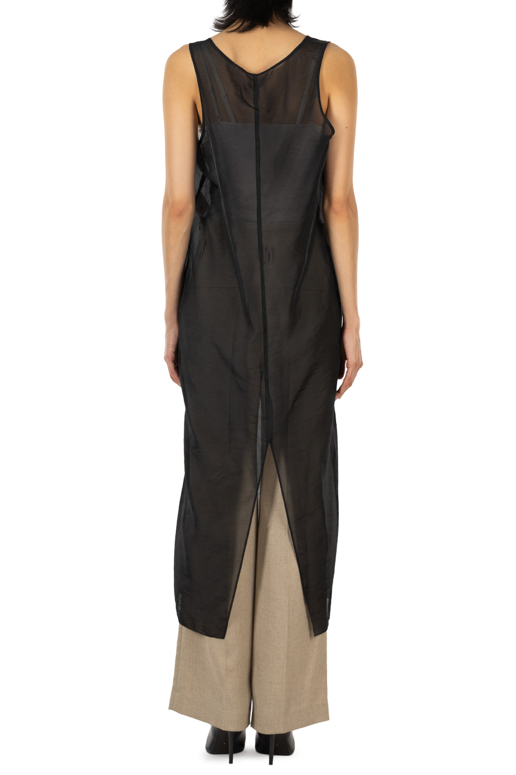 YLEVE - Fibril Layered Dress - Black