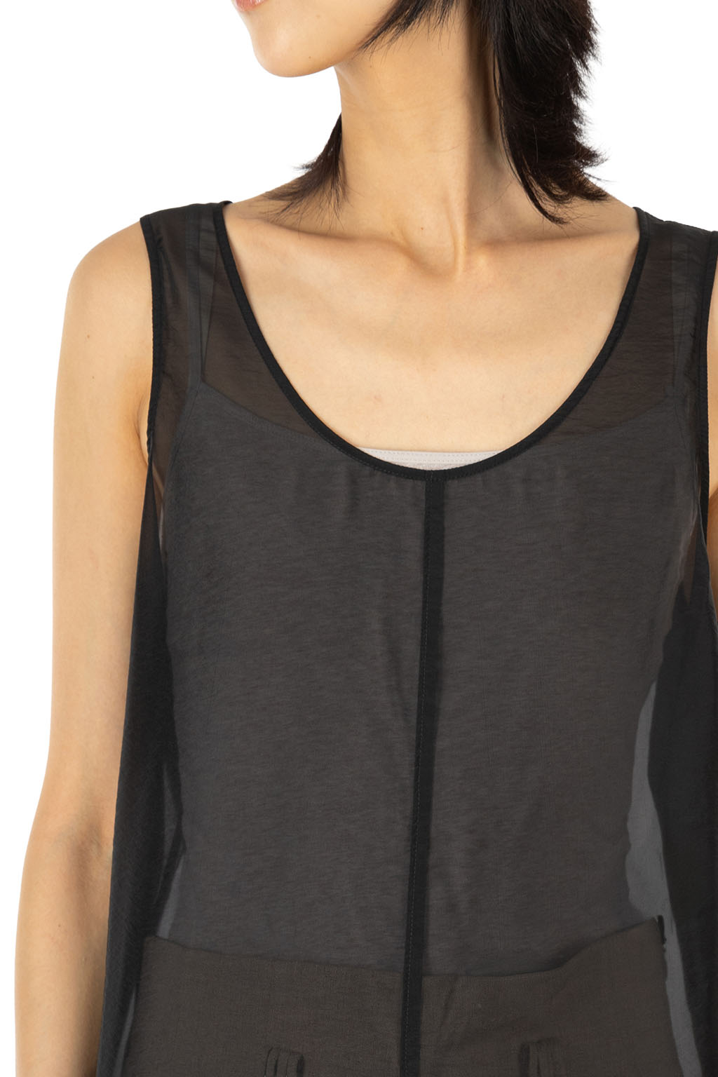 YLEVE - Fibril Layered Dress - Black