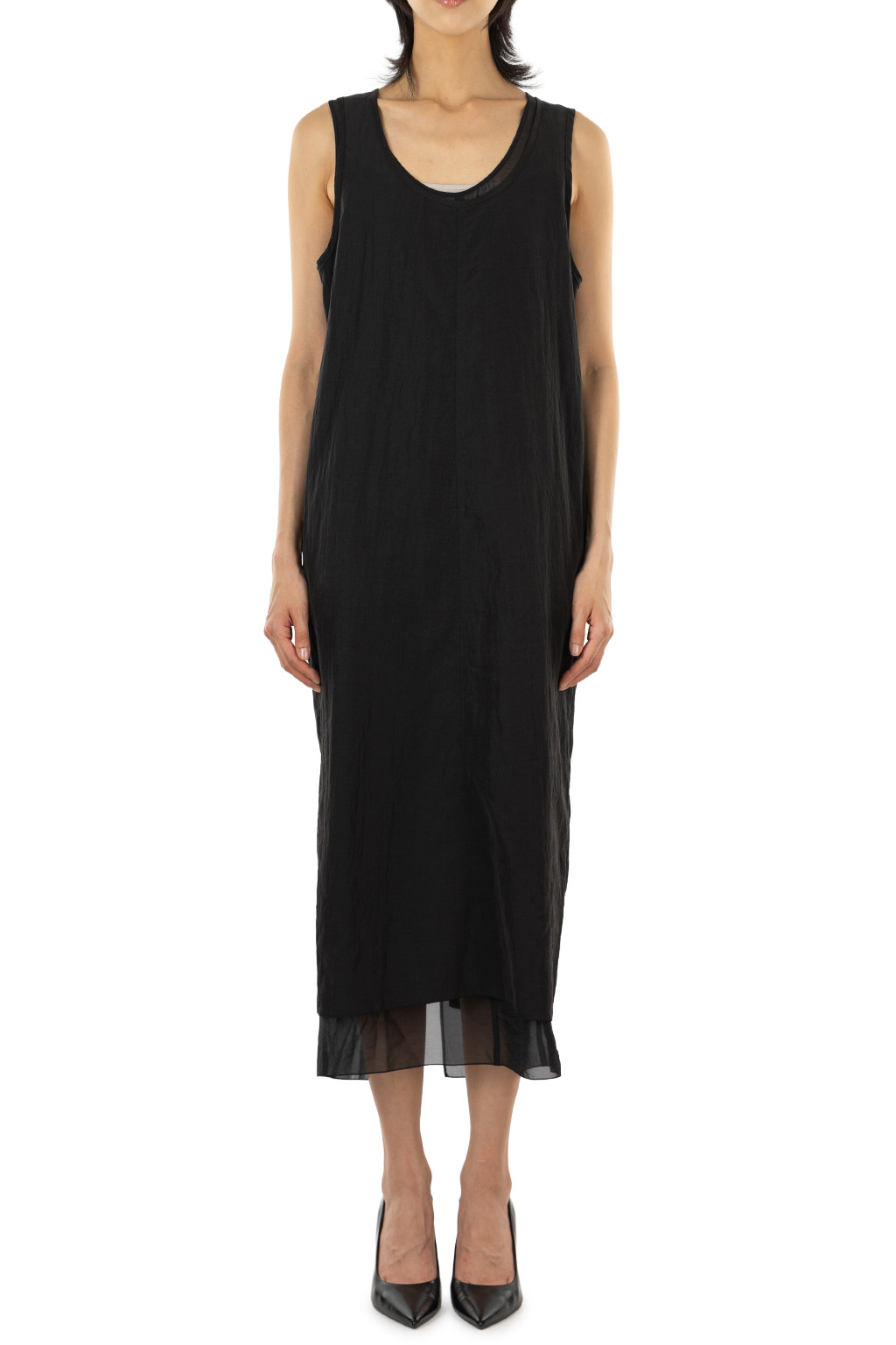 YLEVE - Fibril Layered Dress - Black