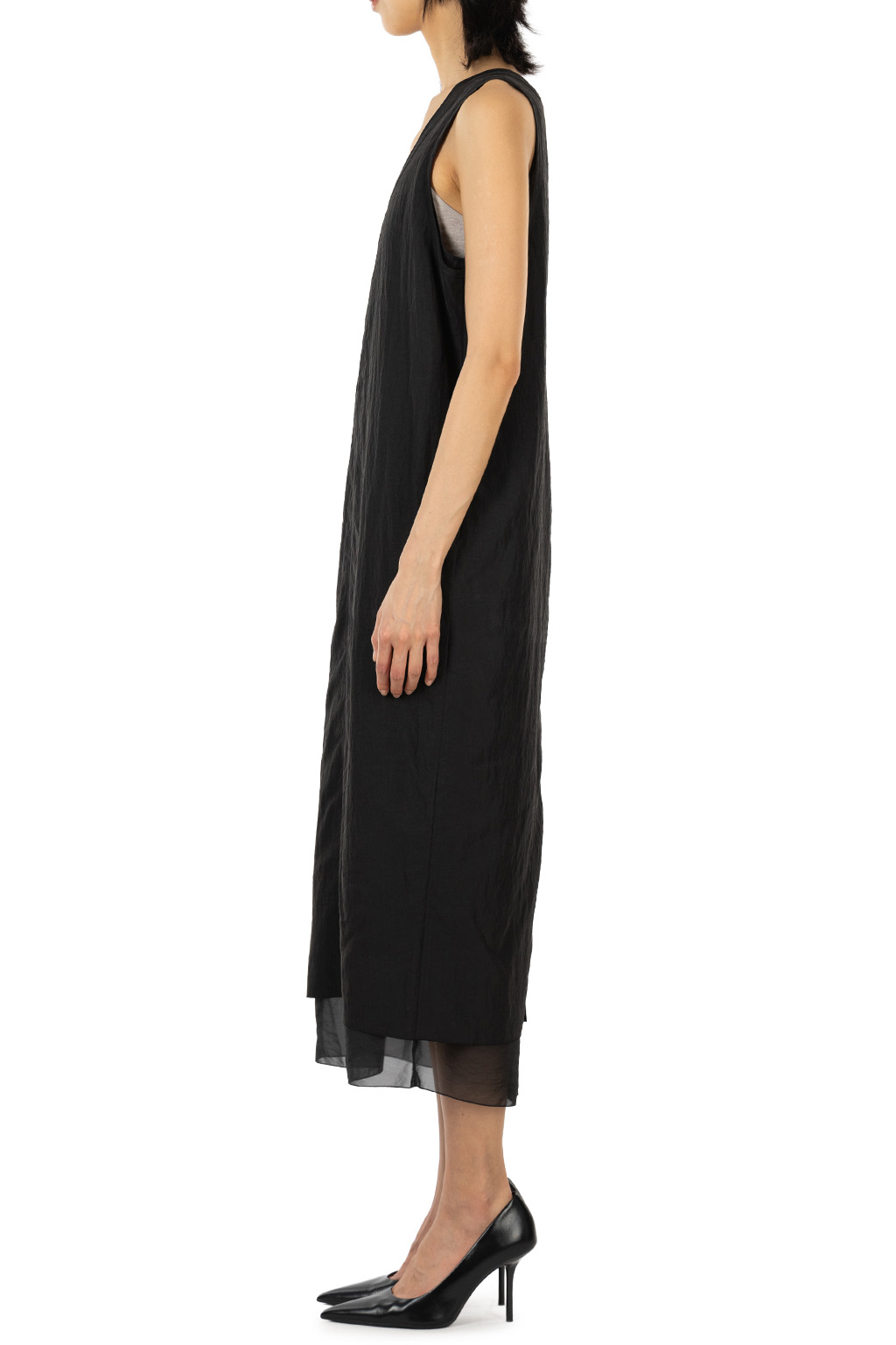 YLEVE - Fibril Layered Dress - Black