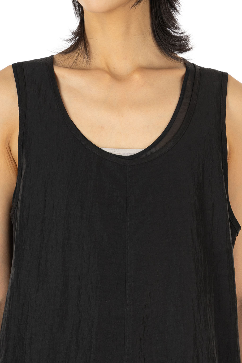 YLEVE - Fibril Layered Dress - Black