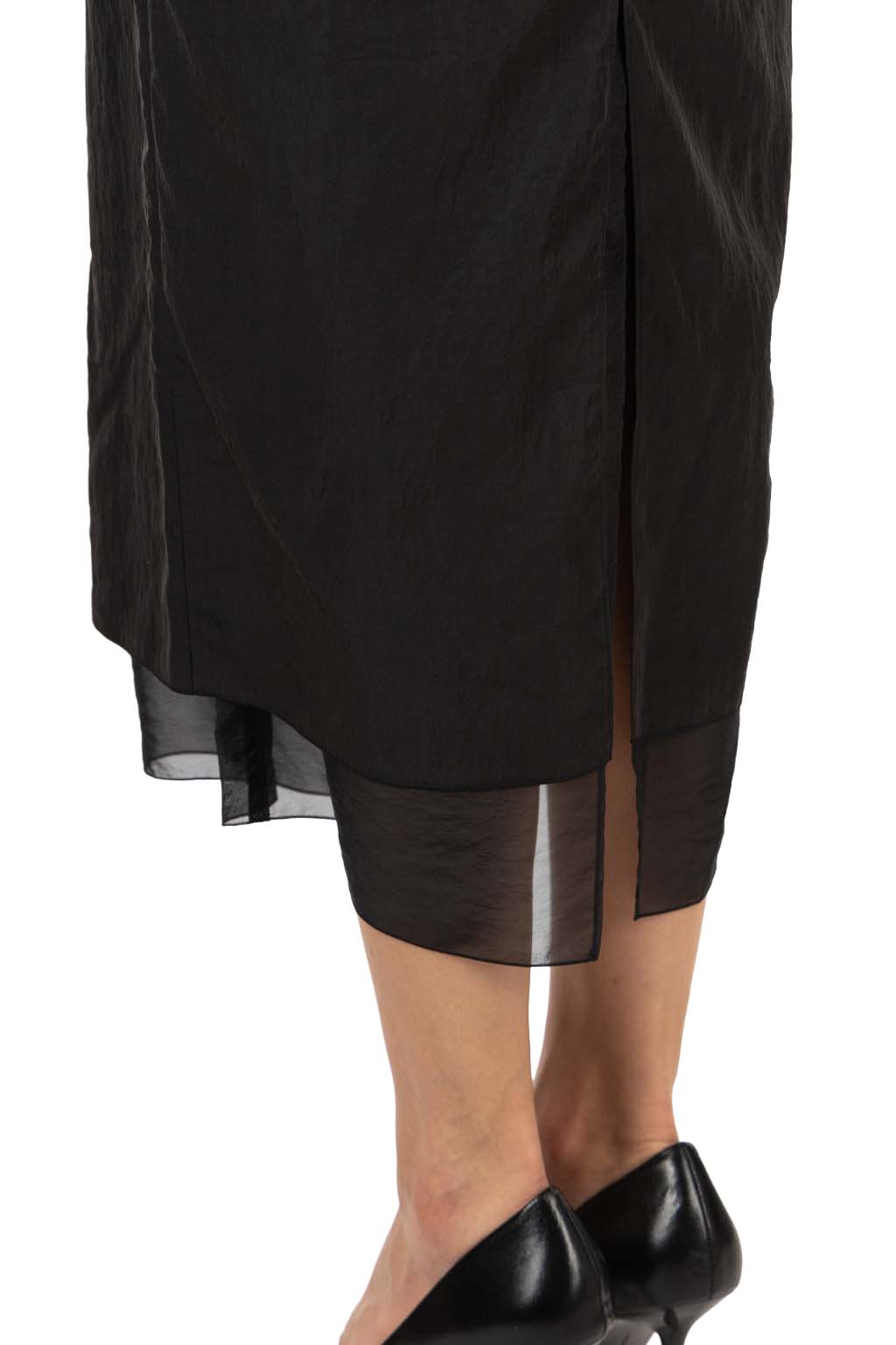 YLEVE - Fibril Layered Dress - Black