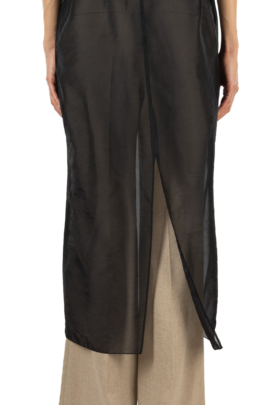 YLEVE - Fibril Layered Dress - Black