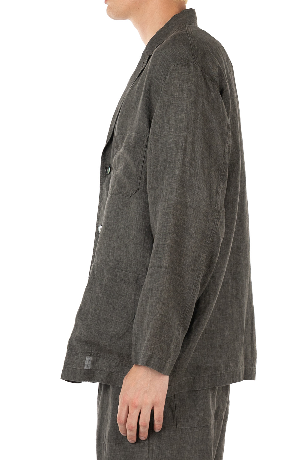 YLEVE - Linen Poplin Jacket - Sumi