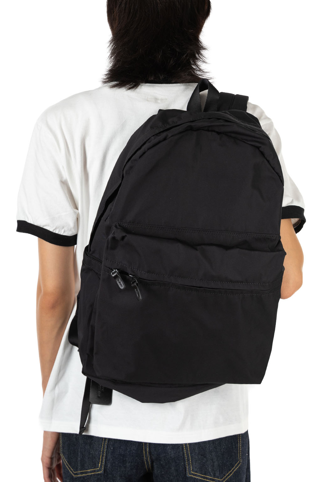 Amiacalva - Gabardine Backpack Single Pocket - Black