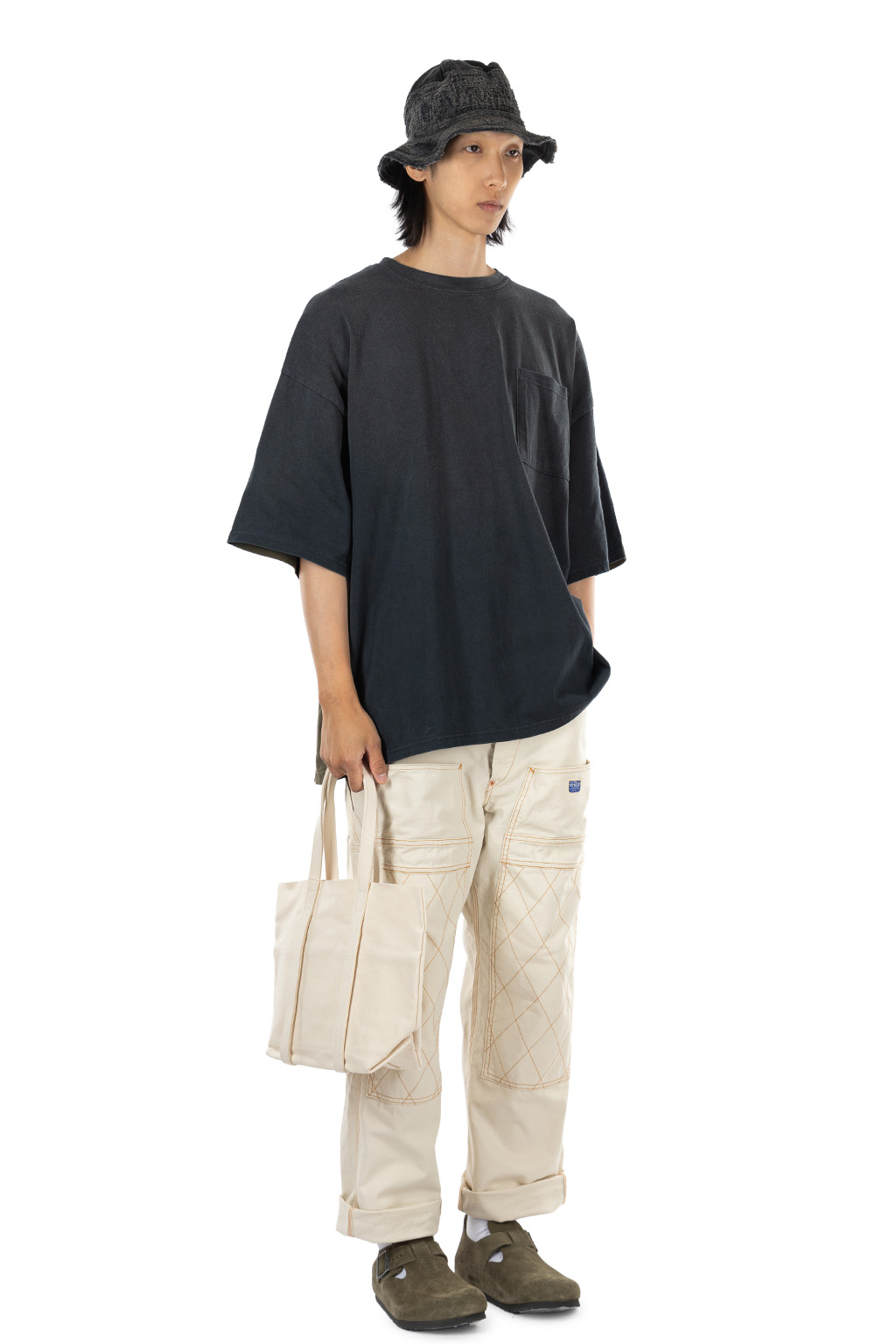 Amiacalva - Washed Canvas 6P Tote - Small - 5 Colors