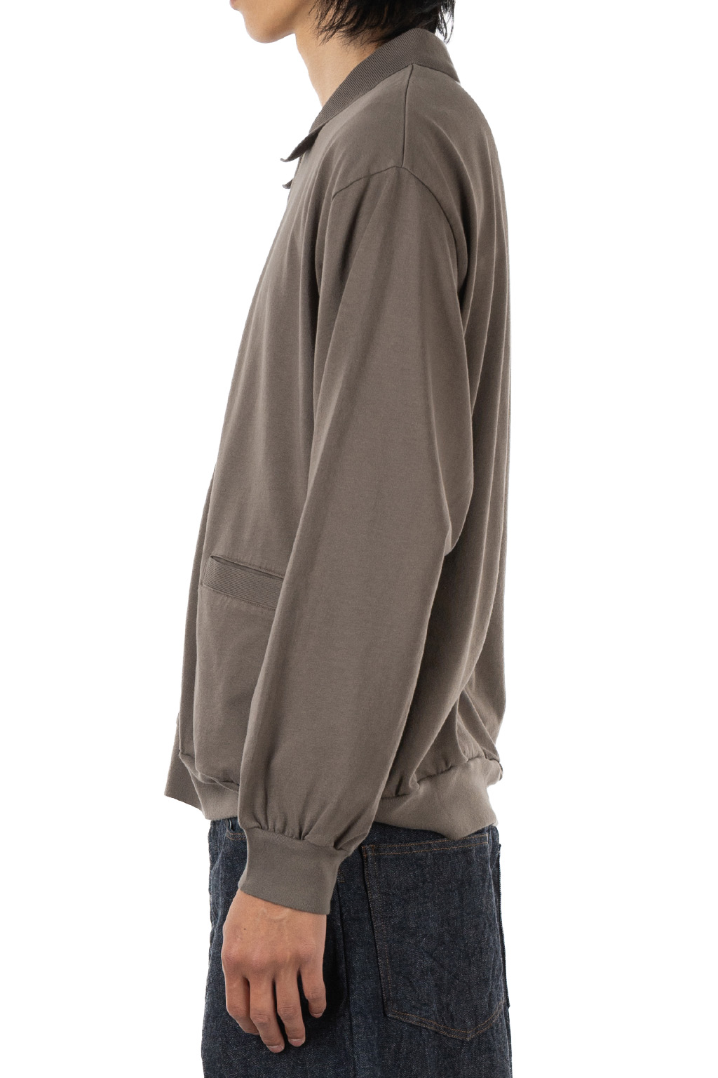 blurhms - Classic Collared Cardigan - Dark Grey