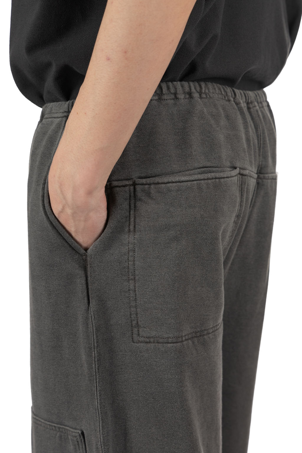 blurhms - Light Sweat Double-Knee Pants - Black