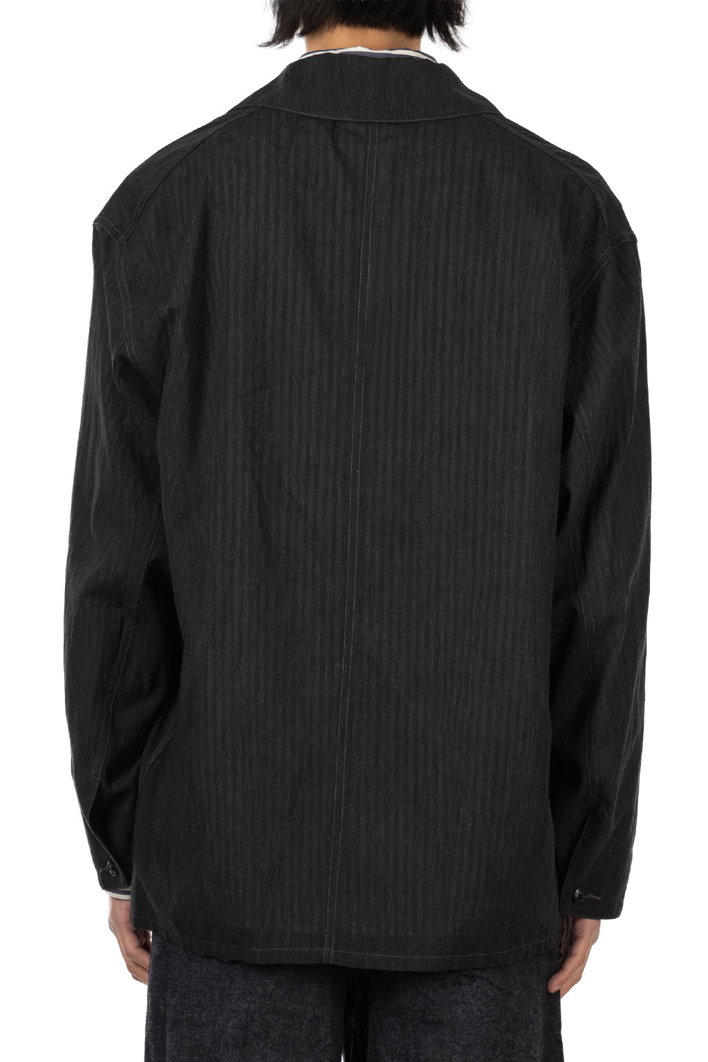 blurhms - Silk-Co Voile Work Jacket - Heather Charcoal