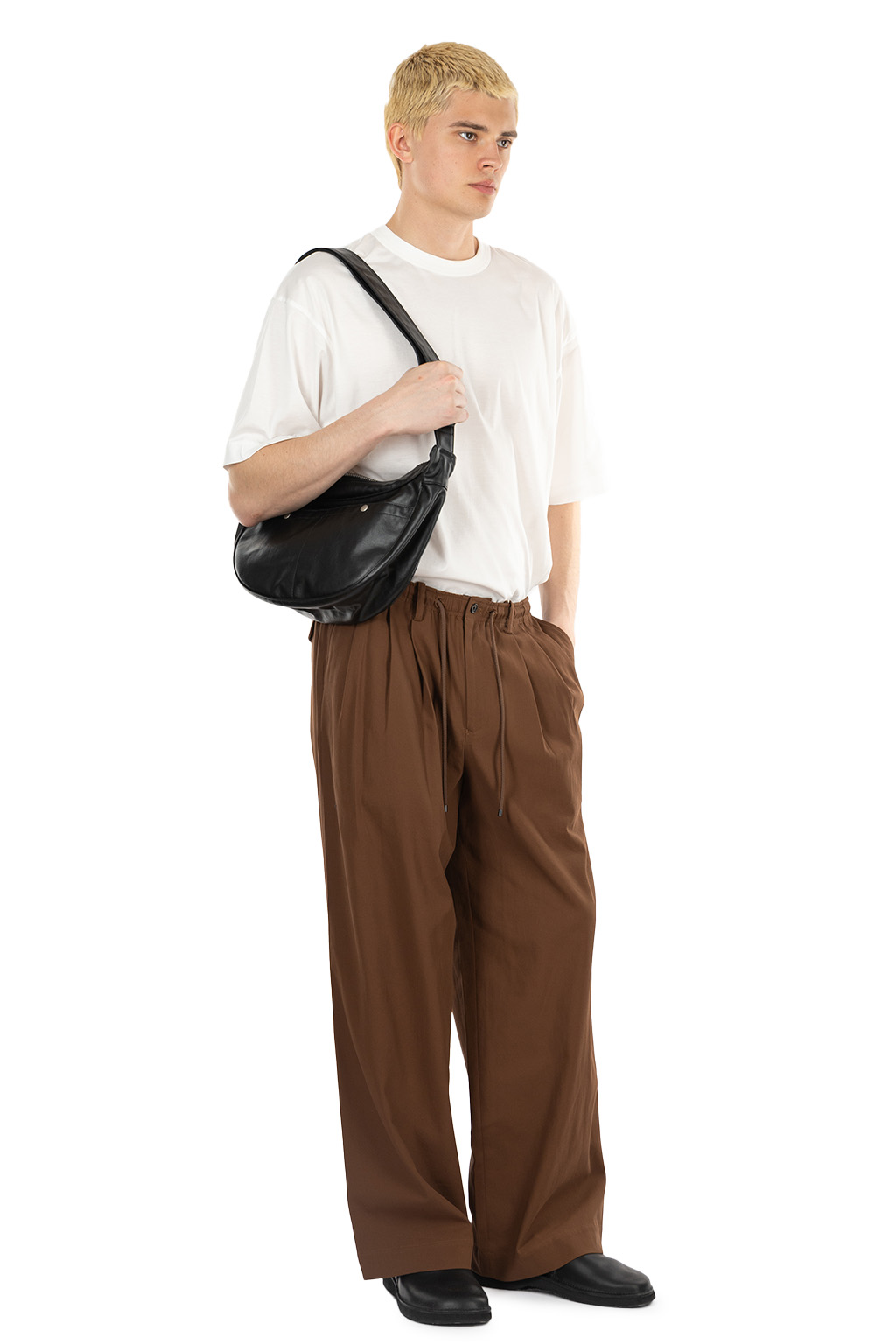 Markaware - Triple Pleated Easy Trousers - Burnt Umber