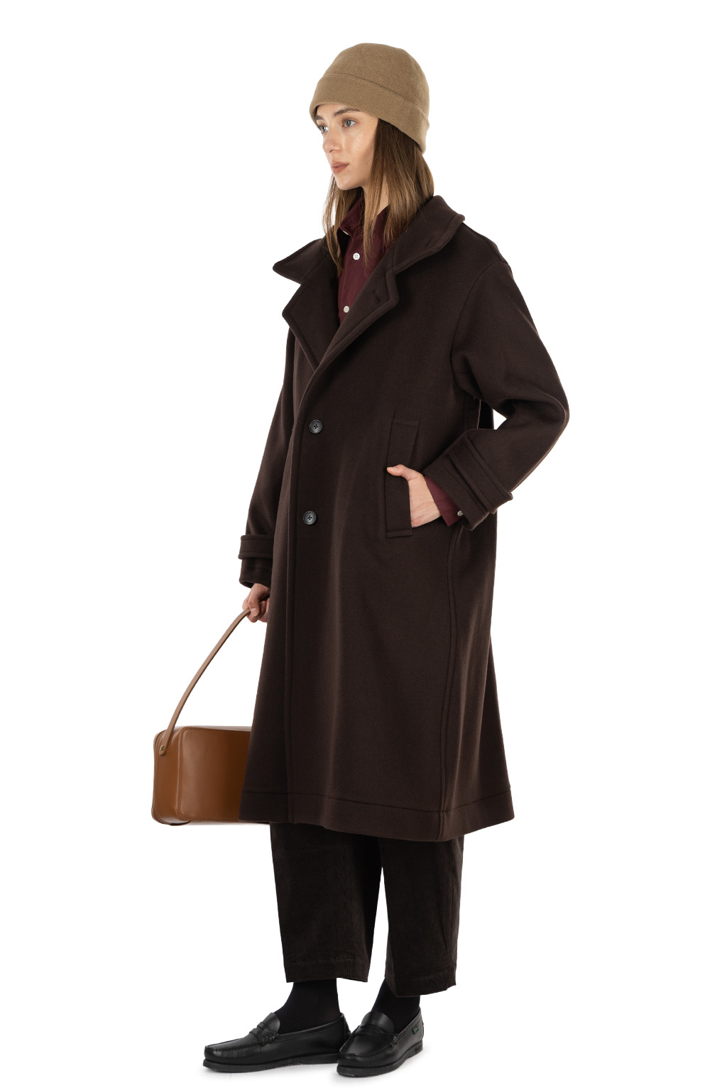 nicholson & nicholson - THEO Wool Coat - Brown