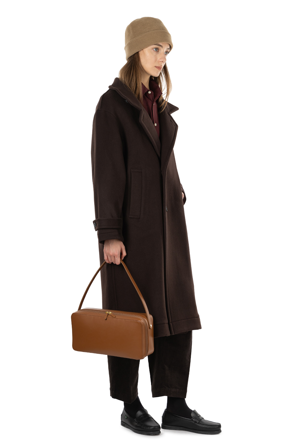 nicholson & nicholson - THEO Wool Coat - Brown