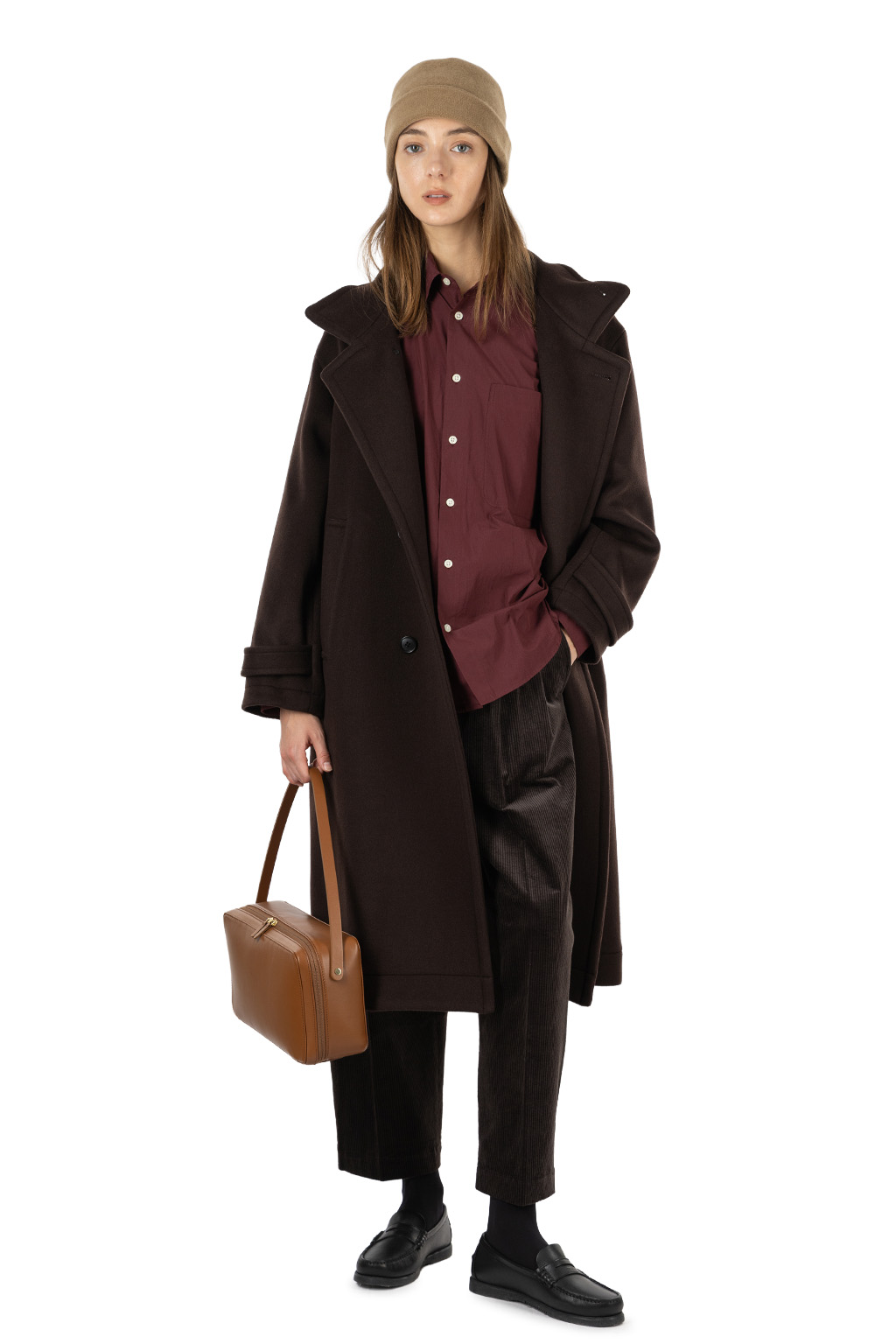 nicholson & nicholson - THEO Wool Coat - Brown
