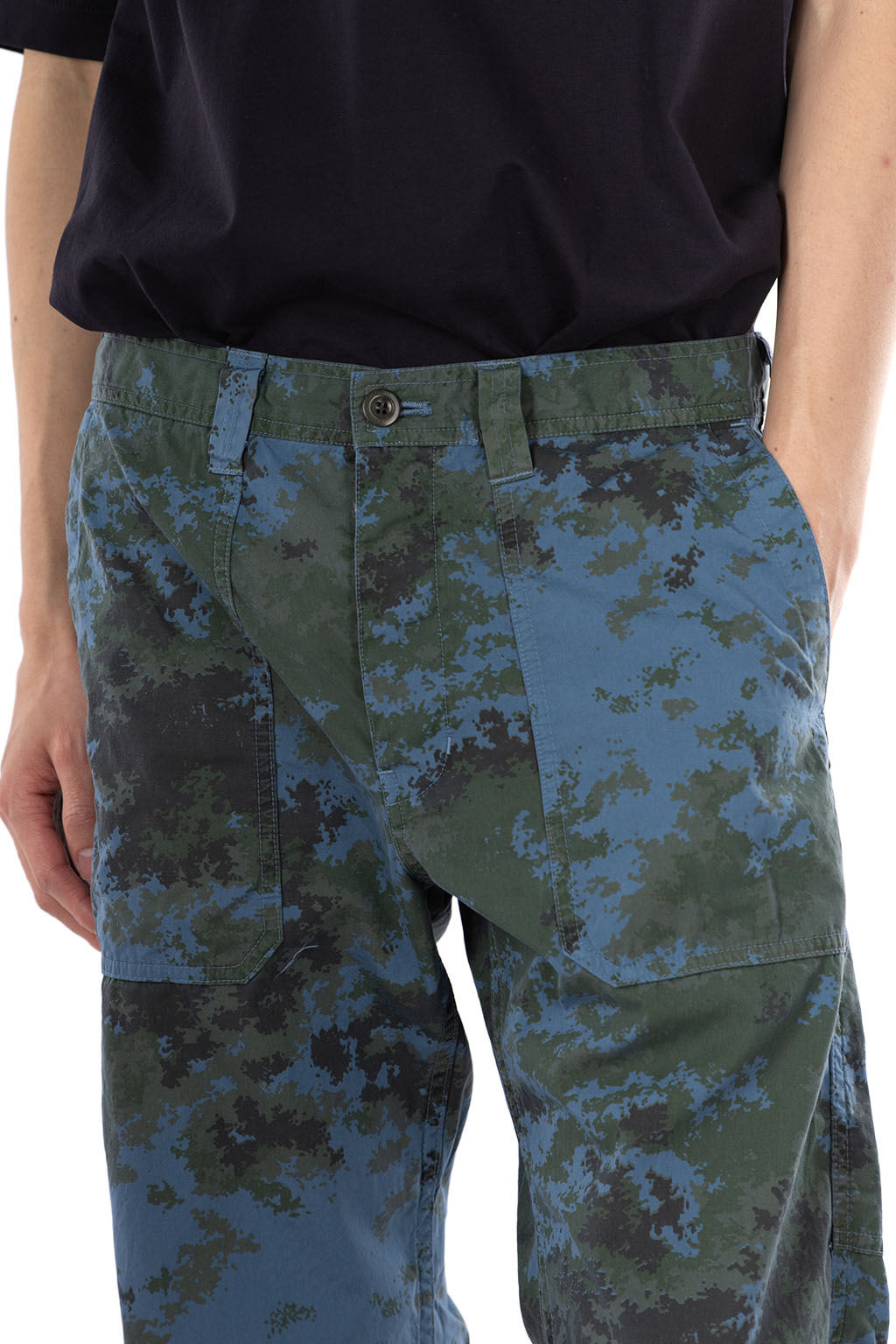 ts(s) - Fatigue Pants - Garment Dye Camo Print - Blue