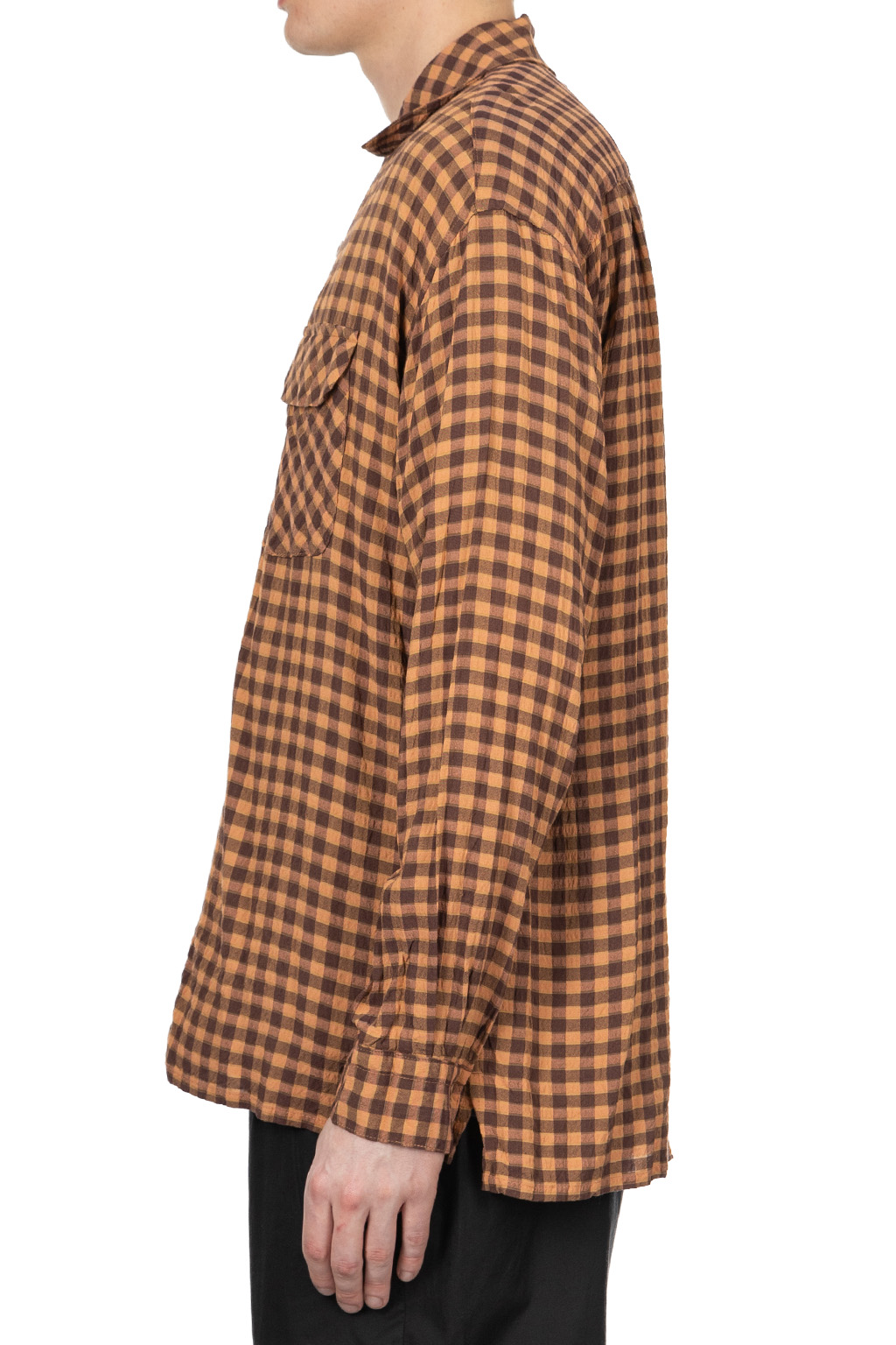 ts(s) - Round Flap Pocket Shirt - Brown